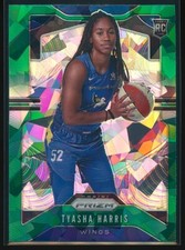 Tyasha Harris 2020 Panini Prizm WNBA Green Ice Prizm #95 Rookie RC