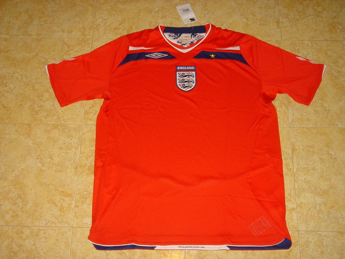 England National Team Soccer Jersey Umbro Top Football Shirt BNWT