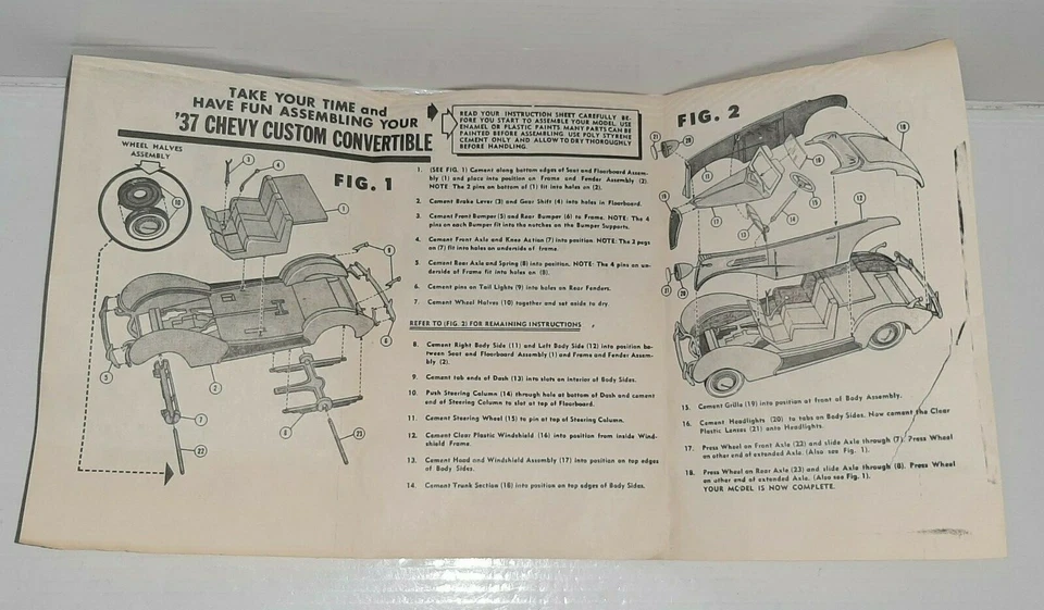 HOBBY KITS 1/32 CHEVY CABRIOLET 1932 REF.C-291 KIT MONTAGGIO - Immagine 3 di 3
