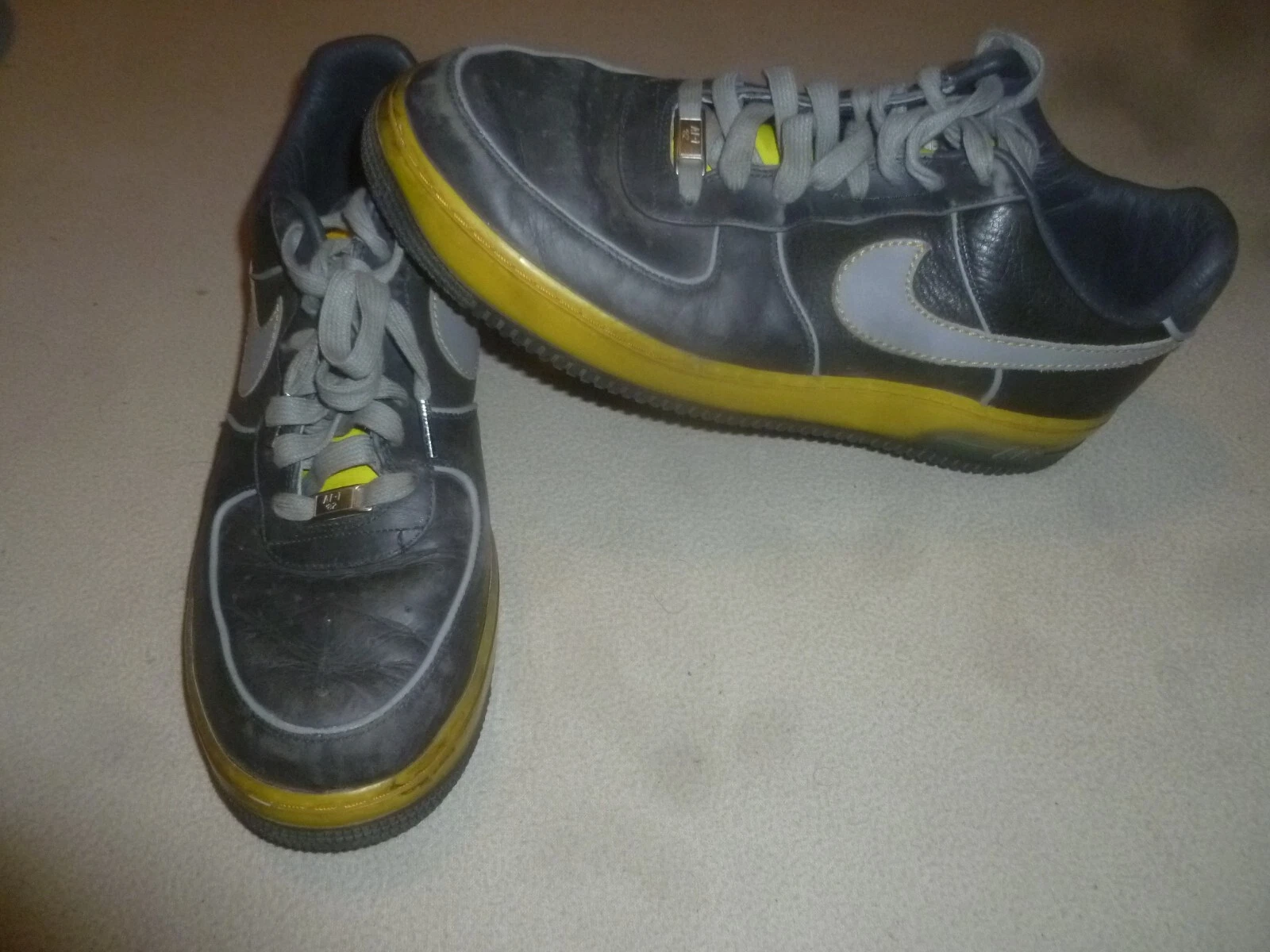 NIKE AIR JORDAN AIR FORCE 1 SUPREME MAX 2007 ZEST ANTHRACITE 316666 001 TAILLE 13