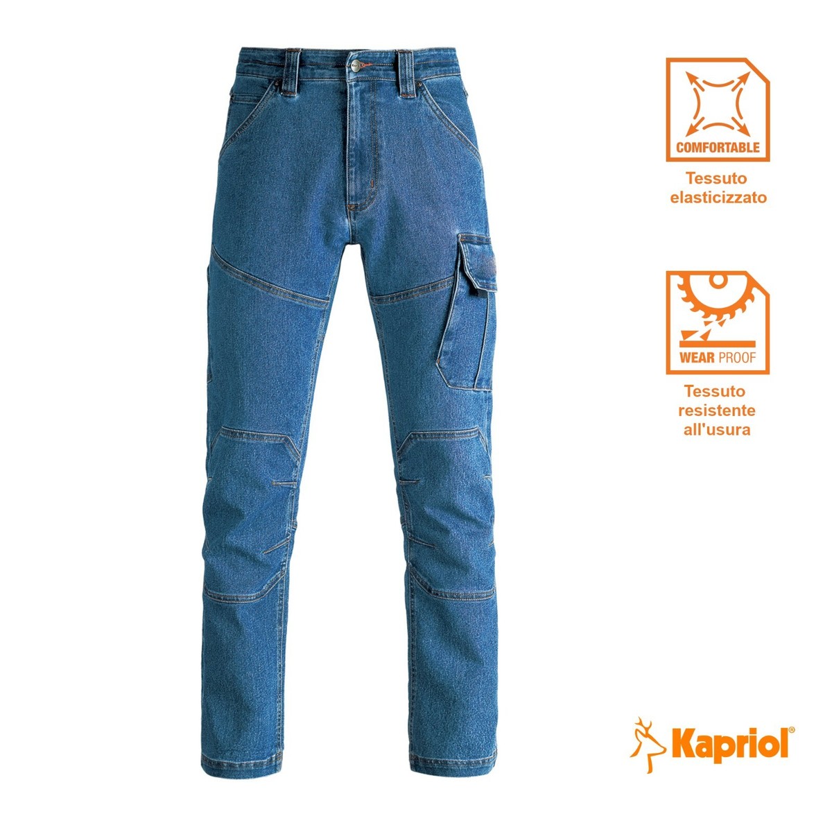 Kapriol Pantaloni Corti Jeans Uomo Denim Pantaloni Corti Da Lavoro