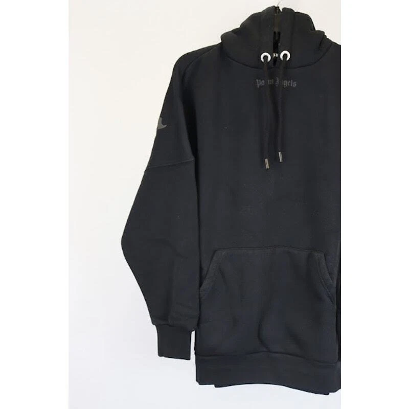 Felpa con cappuccio Palm Angels Classic Logo Over colore nero nuova con etichetta small