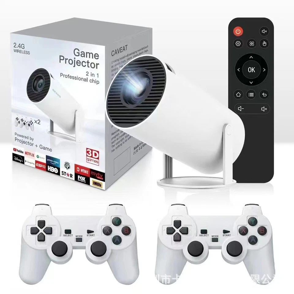 Mini Portable Android 11 5G 1080P WiFi Projector for Gaming with Game Controller - Image 2 of 4