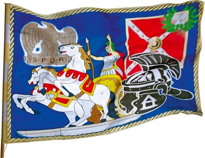 Roman flag, role play, childrens learning, history. 