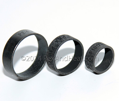 (50) 1/2'' Pex Copper Crimping Rings Black High Quality