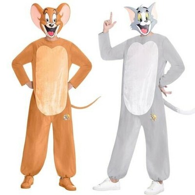 Per Adulto Uomo Donna Ufficiale Tom E Jerry Cosplay Mouse Gatto Costume |  eBay