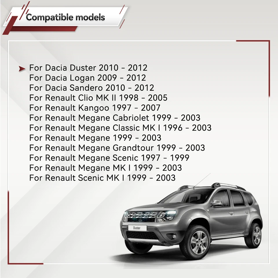 2X Courtesy Door Interior Light Switch 7700427640 For Dacia Duster Sandero Logan - Image 4 of 4