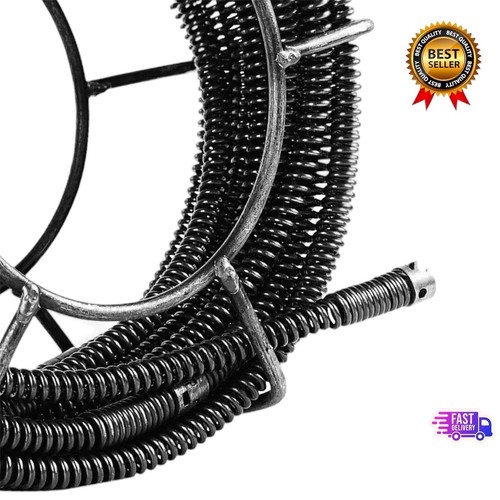 50' x 5/8" (16mm) Sectional Pipe Drain Cleaning Cable Sewer Cable fits RIDGID - Picture 3 of 6