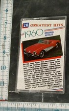 1960 20 Greatest Hits Original Artists Cassette Tape