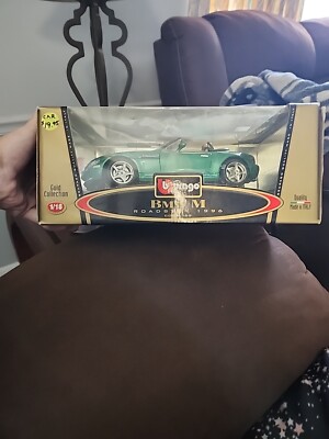 Burago BMW M Roadster Convertible 1996 Green 1/18 Gold Collection Made in Italy