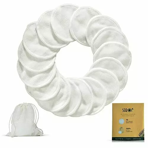 16 Reusable Makeup Remover Pads Eco Friendly Makeup Wipes Facial Cleansing Cott