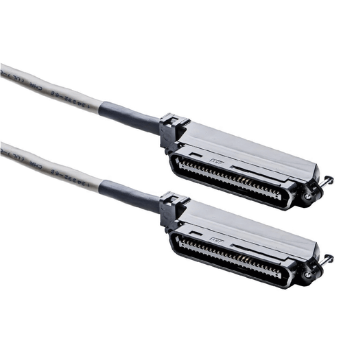 25 Pair Telco Cable Cat 3 24AWG AMP Male RJ21 90° to Male - 10' (TAA Compliant) - Picture 1 of 5