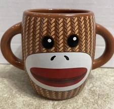 Sock Monkey Mug Double Handled Coffee Cup Galerie