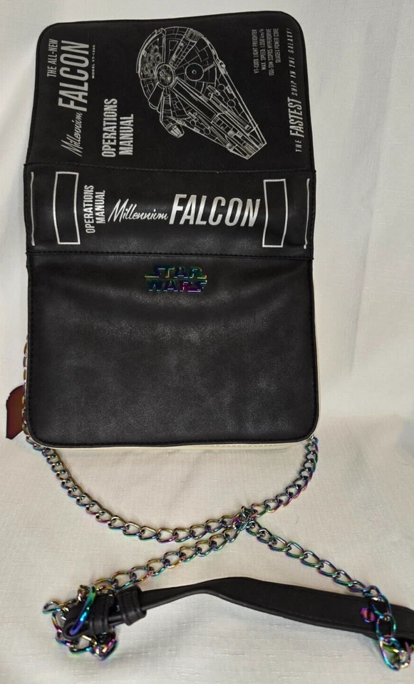 Star Wars Millennium Falcon Operations Manual Crossbody Bag • Blueprint Purse - Image 3 of 4
