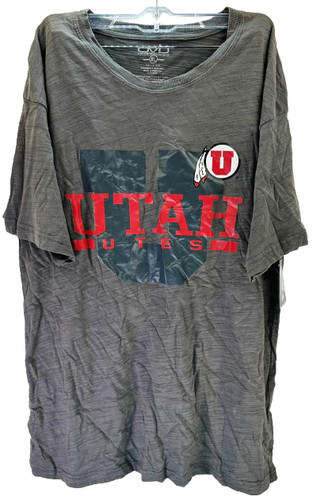 Old Varsity Brand Men Utah Utes Cadence Short-sleeve T-shirt- Gray, XL