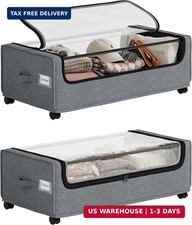 Under Bed Storage With Wheels, Tall Under The Bed Storage, Underbed Storage Cont
