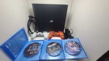 Sony PlayStation 4 Pro 1TB Bundle with 2 Controllers, Charger  3 Games