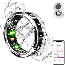 GANSI Smart Ring for Women Men IP68 Waterproof Fitness Tracker Sleep Tracki