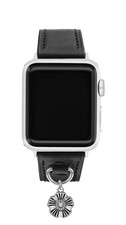 Image of COACH Apple Watch Strap Authentic Calfskin Leather Strap Black Compatible with