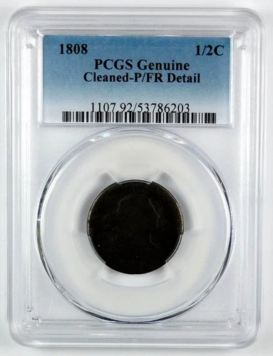 Photo of a 1808-P Half Cent from an eBay listing that sold on Jul 23, 2026