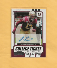 2021 Panini CONTENDERS College Ticket #325 Joshua Kaindoh RC Rookie AUTO