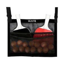 Ping Pong Paddle Ball Holder Under Table Tennis Racket Storage Case Mesh Bag