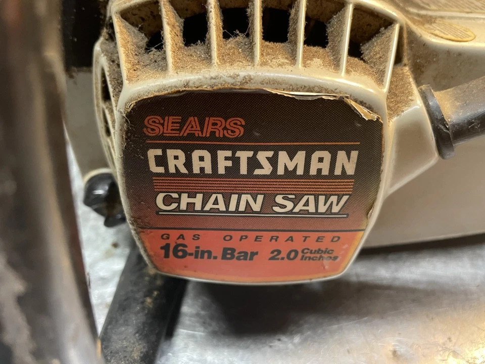 Vintage CRAFTSMAN 2.0 Chainsaw Unit For Parts Or Repair - Image 2 of 4