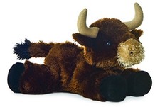 Aurora 8" Brown Toro 18340 Plush Stuffed Animal Toy