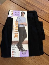 Copper  Oak Men's Tech Utility Pant Straight Fit Black Size 30x32 E1