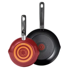 T-fal 2pc Frying Pan Set, Simply Cook Nonstick Cookware Red