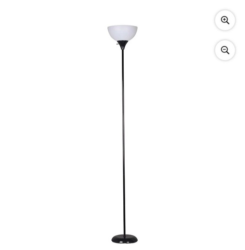 Mainstays 71" Black Floor Lamp, Modern Design