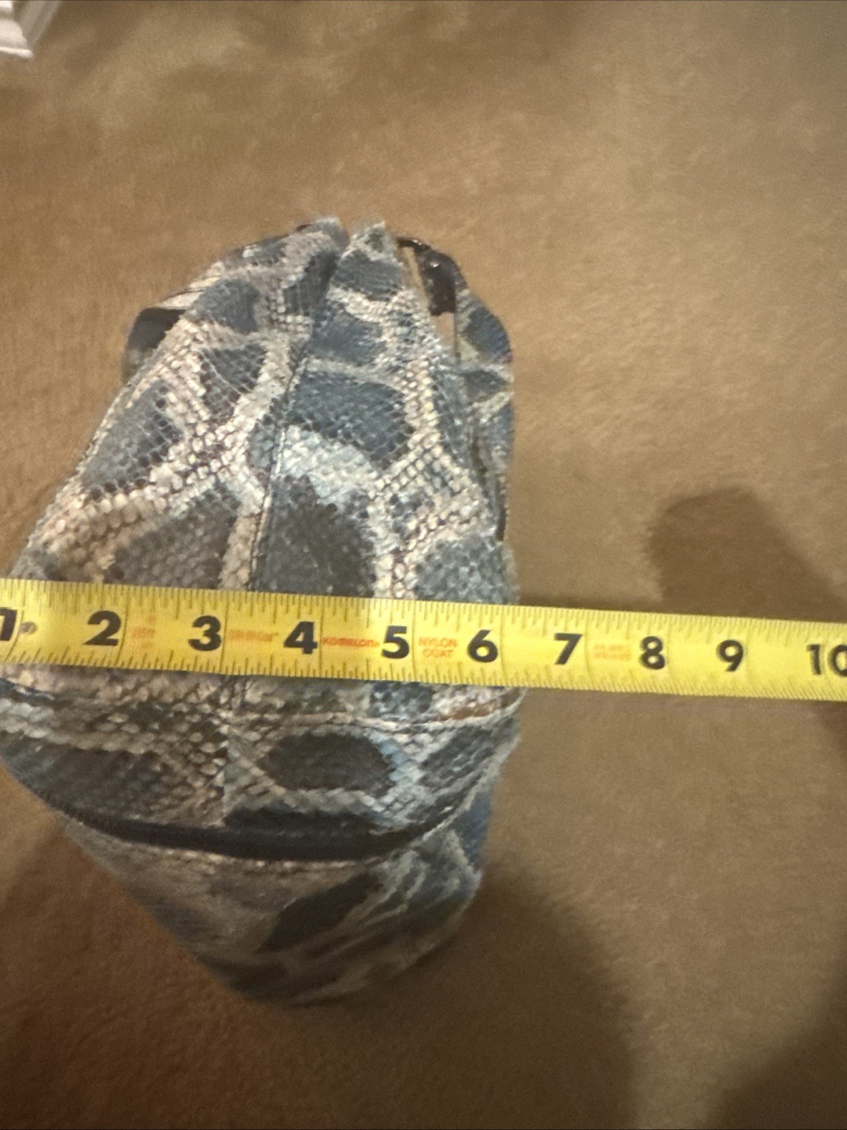 Stuart weitzman coquette bag Python Embossed Leat… - image 14