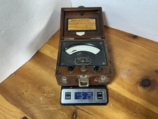 VTG Weston DC Milliammeter Model 322 Milliamperes WOOD CASE Steampunk Project