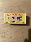 Matchbox Series #23 Trailer Caravan Original Box England Lesney Camper Pink NOS