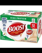 Boost High Protein Nutritional Drink - Very Vanilla - 8 fl oz/12pk (20g protein)