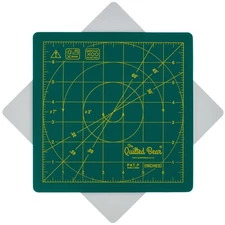 Rotating Cutting Mat 7" x 7" - Locking & Rotating Self Healing Cutting Board ...