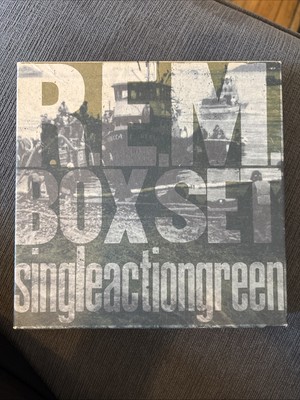 R.E.M. Box Set Single Action Green 7'' Vinyl With Fold Out Full Size Poster