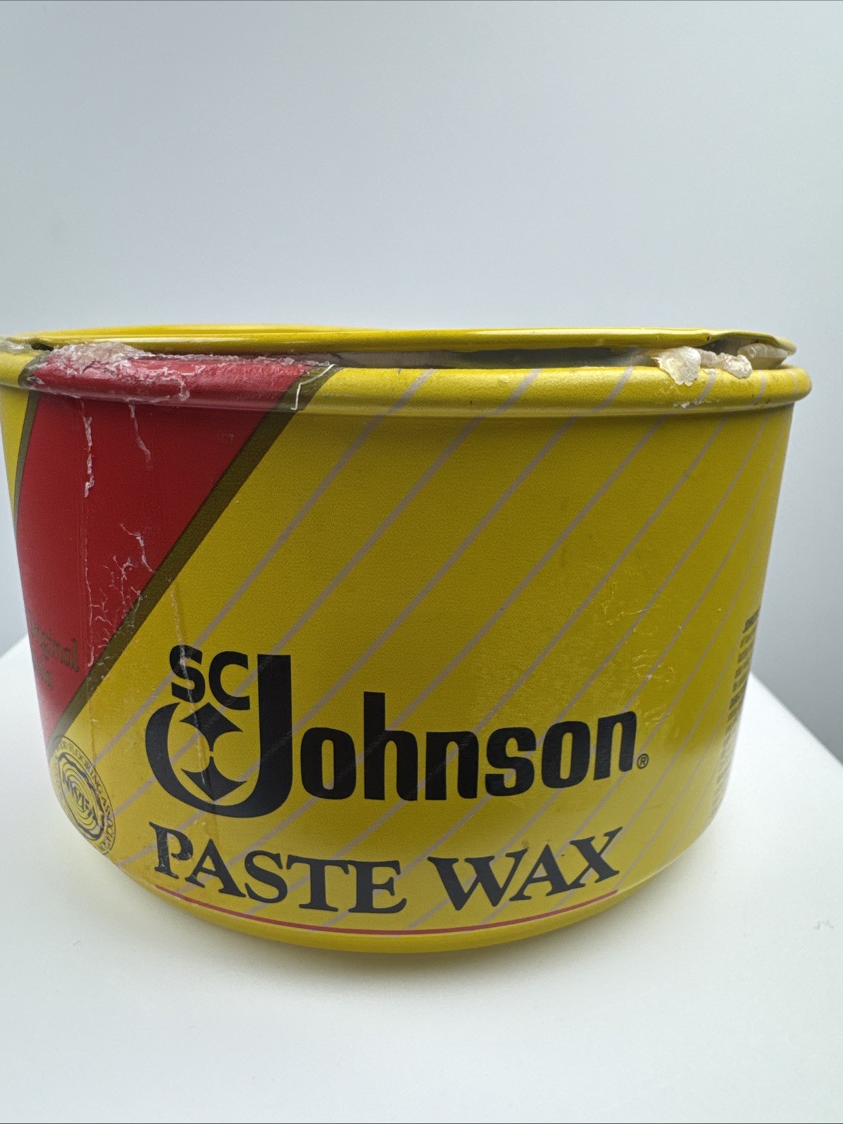 SC Johnson Paste Wax Can Opened Original Formula Discontinued
