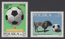 World Cup Football Championship Spain 2v Poland 1982 MNH SG#2815-2816
