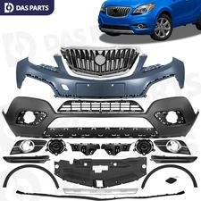 For Buick Encore 2013-2016 Front Bumper Cover Grille Fog Light Bezel Bracket Kit