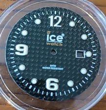 Cadran Ice Watch fibre de carbone + aiguilles Mercedes