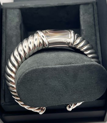 DAVID YURMAN Sterling Silver Quartz Movement MOP Dial Waverly Cuff Watch David Yurman Sterling Silver 18K Yellow Gold Ladies Watch  main image 4