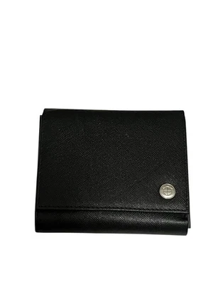 BMW Black Tri-fold Wallet With Coin Purse Credit Card License NWOT - Photo 1/4