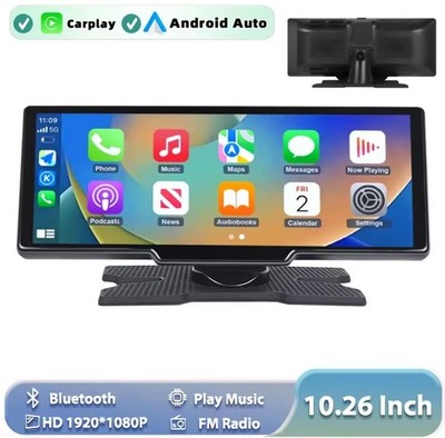 10,26 Zoll 4K Touchscreen Auto Bluetooth FM Wireless Apple CarPlay Android Auto