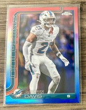 2025 Topps Chrome Football - Ashtyn Davis Red, White & Blue Refractor