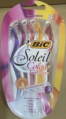 BIC Soleil Colour Collection 3-Klingen Rasierer für Damen - 8er Pack 