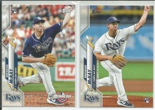 Brendan McKay 2020 Topps Opening Day(1) & Update(1) - Rays Top Prosepect