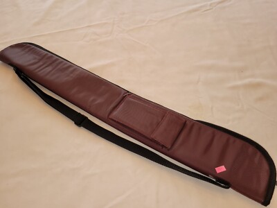 Soft Sided Pool Cue Case Billiards BURGUNDY RED  w/strap BRAND NEW OLD STOCK