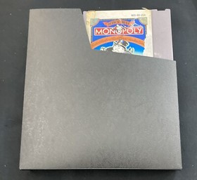 Monopoly NES Game Board No Manual. Tested. Game, Sleeve And Box.