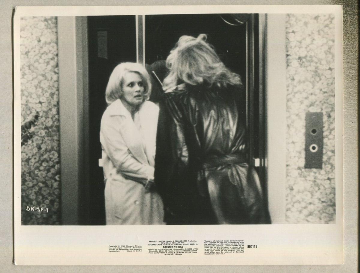 'Dressed To Kill': Michael Caine, Angie Dickinson press photo P2D